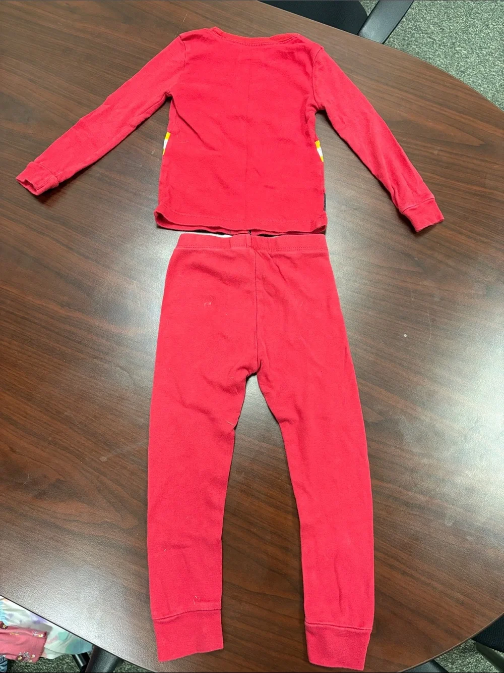 Kids Firefighter-Themed Red Pajama Set